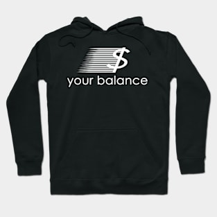 Your Balance White Logo Hoodie